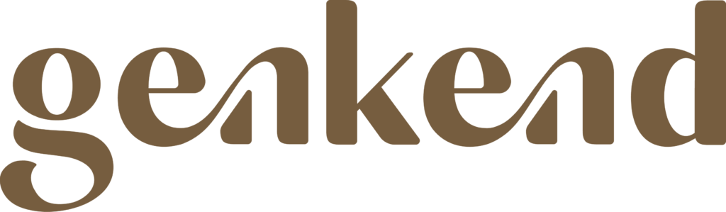 Genkends logo - gyldenbrun